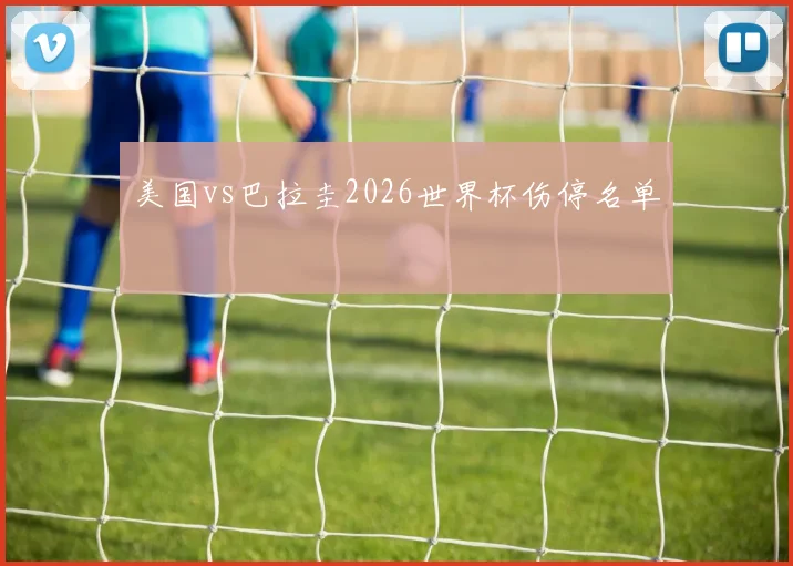 美国vs巴拉圭2026世界杯伤停名单